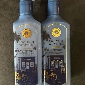 Bath & Body Works Blue Hand Soap Sweater Weather - 2 bottles